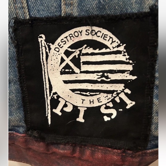 RARE❗️VTG 80s PUNK Levi’s Cutoff Denim Jacket Vest Patch Dead Kennedys Subhumans - Picture 10 of 16